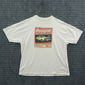 Mopar Muscle Classic Car Show Shirt Mens XL Off-White 1997 San Antonio Vintage